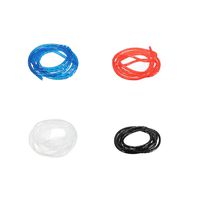 SummerHome 4Pcs Spiral Wire Cable Wrap Tube,8mm 1/3 Outside Dia Cord Wire Cable Organizer Management Wrap Tube,PC Desktop Computer Cable Wrap - 4 Colors,2M for Each