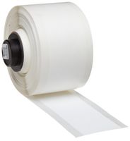 Brady PTL-100-489 TLS 2200/TLS PC Link 1.30" Width x 50' Height, B-489 Ultra Aggressive Polyester, Matte Finish White BradyBondz Label