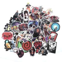 Bowinr Naruto Car Stickers, Anime Naruto Shippuden Bumper Sticker for Phone, MacBook, Laptop, Car, Lugguage, Skateboard and More (70pcs)