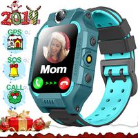 Kids Smartwatch Phone Girls Boys Toddler GPS Tracker with 1.5'' Touchscreen SOS Phone Call Micro Chat Camera Anti-Lost Flashlight Alarm Clock Math Game Gizmo Wrist Watch Learning Toys Birthday Gifts