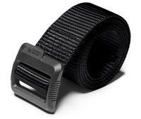 CQR Tactical (Pack of 1) Duty Nylon Webbing EDC Military Belt, Flip Tab(mzt01) - Black, XL(w40-42)