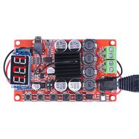 Dual Channel Bluetooth Amplifier Board,Quimat TDA7492 2 x 50 Watt 2 Channel Wireless Audio Receiver Digital HiFi Module with Protective Case, Heat Sinks and LED Display