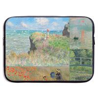 Waterproof Laptop Sleeve Pocket MacBook Air Pro Case Monet Art Collage Cover for All Computer Notebook 15 Inch