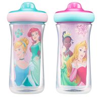 The First Years Disney Princess Insulated Hard Spout Sippy Cups, 9 Ounce (Pack of 2)