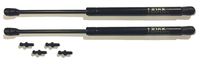 2 Truck Upfitters 17" Gas Props (17.1" extended, 9.9" compressed, 45 pounds of pressure ea) for ARE, ATC, Snugtop, Leer Camper Shell/Truck Cap Rear Door. MEASUREMENT REQUIRED! Incl 4 ball mounts!