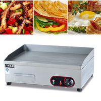 Electric Griddle Grill Machine, Electric Countertop Griddle Flat Top Commercial Restaurant Grill BBQ 3000W Made in China (US Stock)