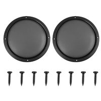 X AUTOHAUX 2pcs Grill Cover 8" Mesh Protector Car Speaker Cover Sub Woofer Subwoofer Grill Black