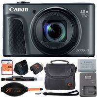Canon PowerShot SX730 HS 20.3MP Digital Camera 40x Optical Zoom and Built-in WiFi/NFC (Basic Bundle, Black)