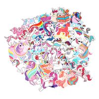 FNGEEN Unicorns Stickers [50pcs] Cute Laptop Stickers Pack Vinyl Waterproof Stickers for Motorcycle Luggage Water Bottle Skateboards Snowboard, Stickers Bomb Cool Stickers and Decals