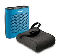 Bose SoundLink Color Blue Bundle | Bluetooth Mobile Speaker with Travel Case