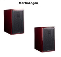 MartinLogan (1 Pair) Motion 15 Gloss Black Cherrywood Bookshelf Loudspeaker Bundle
