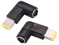 AAOTOKK 90 Degree Tip Adapter Right Angle 7.9mm x 5.5mm to Slim Square tip Power Converter Cable Adapter for Leonvo ThinkPad T440,T540p,X1 Carbon, X240 Dongle Laptop, Standard Power Connector(2 Pack)