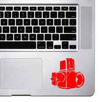 StickAny Palm Series Medium Format Camera Sticker for MacBook Pro, Chromebook, and Laptops (Red)
