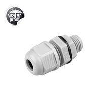 Gratury Cable Gland, Lengthening Thread IP68 Waterproof Adjustable Locknut for Cable Connection (PG7-L, 21pcs)