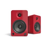 Kanto YU6 Powered Speakers with Bluetooth and Phono Preamp, Gloss Red