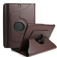 SM-T580 Case 10.1 inch Cover,TechCode 360 Degrees Rotating Smart Case Cover for Samsung Galaxy Tab A 10.1 inch Tablet SM-T585(Brown,Tab A 10.1)