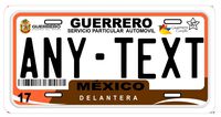 Guerrero Mexico Placas License Plate