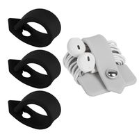 ELFRhino Reusable Cord Organizer Cable Straps Keeper Holder Cable Ties Wire Ties for Phone Charging Cord Electronics Electrical Computer PC Wire Wrap Manager Management(Set of 4)