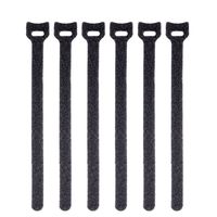 Fastening Tape Cable Ties, Cable Management Sleeve by DCFun Reusable Double Side Hook & Loop Wrap Strap Cord Organizer 20-Pack - 8 inch