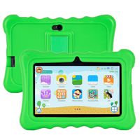 Xgody T702 7 Inch HD Kids Tablet PC for Kids Quad Core Android 8.1 1GB RAM 16GB ROM Touch Screen with WiFi Pre-Loaded 3D Game Dual Camera Green