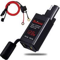 Suuwer Motorcycle USB Charger, 5V 4.8A SAE to USB Adapter for Charging Your iPhone, iPad, iPod, GPS, Camera or any Smart Phone