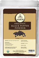 Malabar Black Pepper (Black Tellicherry peppercorn) Ground, 1 pound - 100% Pure & Natural - USDA Organic Certified [ Packaging may vary ]
