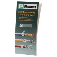 Panduit PSCB-13Y Write-On Self-Laminating Wire Marker Cards, Vinyl, 1.50 by 3.00-Inch, 4 Markers