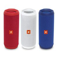 JBL Flip 4 Portable Waterproof Bluetooth Speaker Patriotic Pack (Red, White, & Blue)