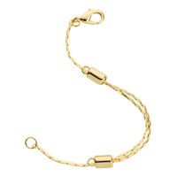 14K Yellow Gold Filled Adjustable Necklace Chain Extender with Lobster Clasp, 1 Extender