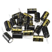 uxcell Aluminum Radial Electrolytic Capacitor with 4700uF 25V 105 Celsius Life 2000H 16 x 26 mm Black 20pcs