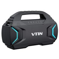 VTIN R7 Bluetooth Speakers, Waterproof Outdoor Speakers with Powerful Bass, 50W Wireless Stereo Pairing Speaker with 30H Playtime, 7 Lighting Mode, Support TF Card, Suitable for Party/Camping/Outdoor
