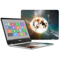 MightySkins Skin Compatible with Samsung Chromebook Plus 12.3"(2017 - Moon Explosion | Protective, Durable, and Unique Vinyl wrap Cover | Easy to Apply, Remove, and Change Styles | Made in The USA