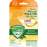 TropiClean Natural Flea and Tick Repellent Collar for Large Dogs - Fits Up To 25" Neck Size