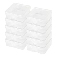 IRIS Small Modular Supply Case, 10 Pack, Clear