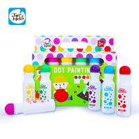 Jar Melo Washable Dot Markers for Kids Preschool Children - 6 Colors; Rainbow Washable Paint Markers
