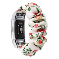 fastgo Compatible with Scrunchie Fitbit Charge 2 Bands for Women, Replacement Bands Soft Elastic Sport Strap Bracelet Cuff Accessories Compatible with Fitbit HR/Fit Bit Bands Gifts