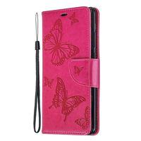 Huawei P30 Pro Case, Lomogo Leather Wallet Case with Kickstand Card Holder Shockproof Flip Case Cover for Huawei P30Pro - LOBFE140224 Hot Pink