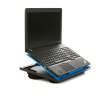 Mind Reader LTADJUST-BLU 8 Position Top Desk with Cushions, Monitor, Laptop Lap Holder, 11.12 D x 14. 75 W x 3 H, Blue Adjustable