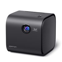 Mini Projector, APEMAN Portable DLP Video Projector, Full HD 1080P Supported, Built-in Battery with Bluetooth Stereo Speakers, Compatible with Laptop/TV Box/PS4/Phone for Home/Outdoor Entertainment