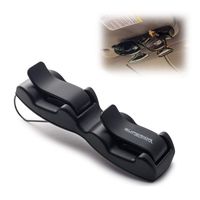 Superior Essentials Double Sunglasses-Glasses Holder for Sun Visor/Air Vent - Conveniently Holds 2 Pairs of Sunglasses