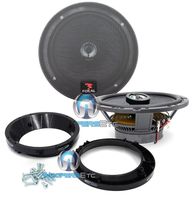 pkg Focal 165CA1 6.5" 2 Way Coaxial Speakers + Harley Davidson 6.5" Speaker Adapter Rings