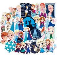 Frozen Sticker,Cute Stickers(100Pcs),Laptop and Water Bottle Decal Aesthetic Sticker Pack for Teens, Girls, Women Vinyl Stickers Waterproof Best Gift for Kids Children