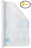 Emraw Book Cover 2 Pack- Clear Self Adhesive Protective Covering for Books, Documents, Textbook, Hardcover, Paperbacks, Bible, Presentation etc (18" X 1.5 Yard)