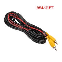 Backup Camera RCA Video Cable,CAR Reverse Rear View Parking Camera Video Cable with Detection Wire (10 Meters)