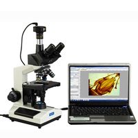OMAX 40X-2500X Full Size Lab Digital Trinocular Compound LED Microscope with 10MP USB Camera and 3D Mechanical Stage