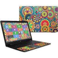 MightySkins Skin Compatible with HP 17t Laptop 17.3" (2017) - Flower Wheels | Protective, Durable, and Unique Vinyl Decal wrap Cover | Easy to Apply, Remove, and Change Styles | Made in The USA