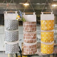 Etuoji Portable Practical Print 3 Layered Home Hanging Storage Bag Space Saver Bags