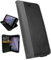 Smartish iPhone 6/6s Wallet Case - Folio Wallet Case for iPhone 6/6s (4.7") - [Protective Portfolio Cover with Foldable Kickstand] (Silk) - Slate Black
