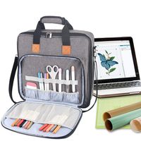 Luxja Carrying Bag for Cricut Accessories and Laptop (Fits for Most Brands), Gray