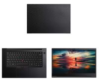 Decalrus - Protective Decal for Lenovo ThinkPad X1 Extreme (1st Gen.) (15.6" Screen) Laptop Black Carbon Fiber Skin case Cover wrap CFlenovoTnkpadExtreme15Black